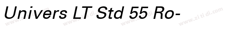 Univers LT Std 55 Ro字体转换